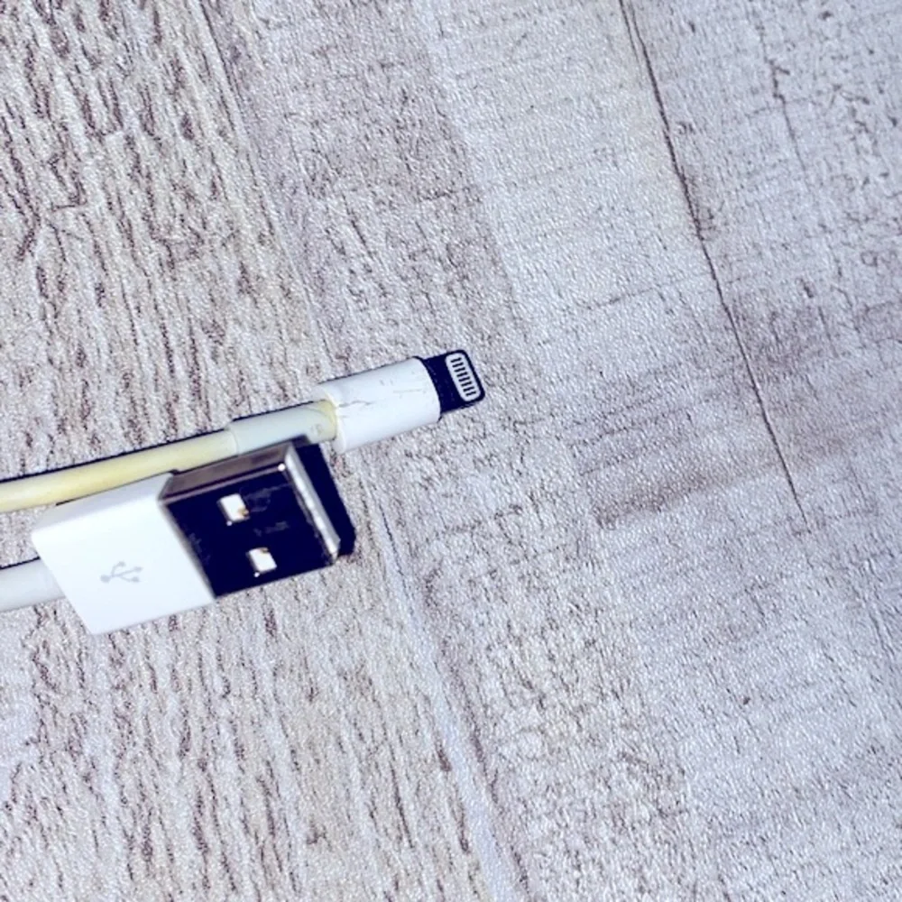 iPhone white charger